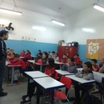 Conversando com alunos da EE Dr Morato de Oliveira